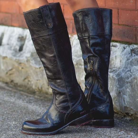 Bed Stu Shoes - New w/tag Bed Stu JACQUELINE Black Leather Rustic Tremolo Tall Boots - 8